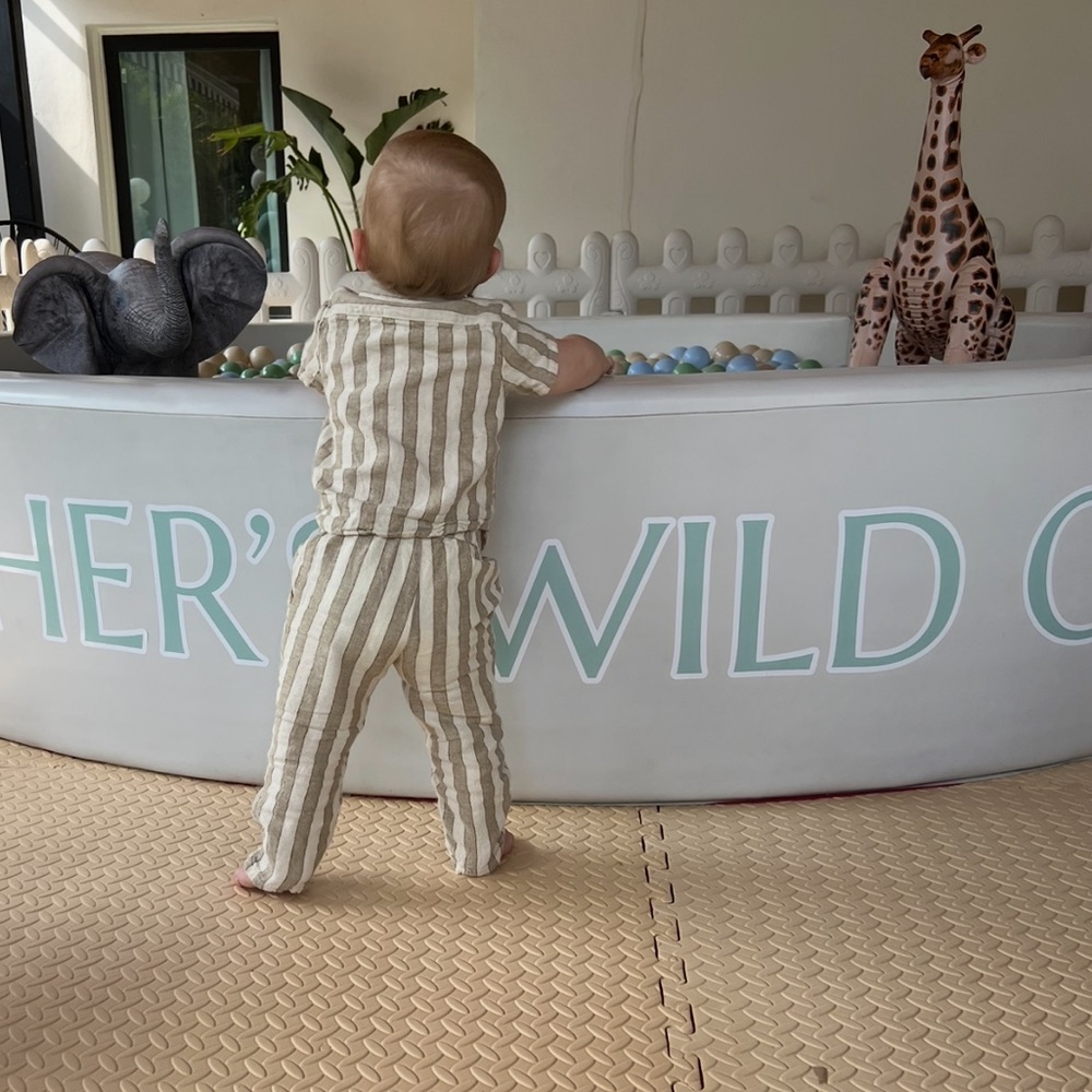 Rylee & Cru Autumn Stripe Collard Shirt and Ethan Trouser